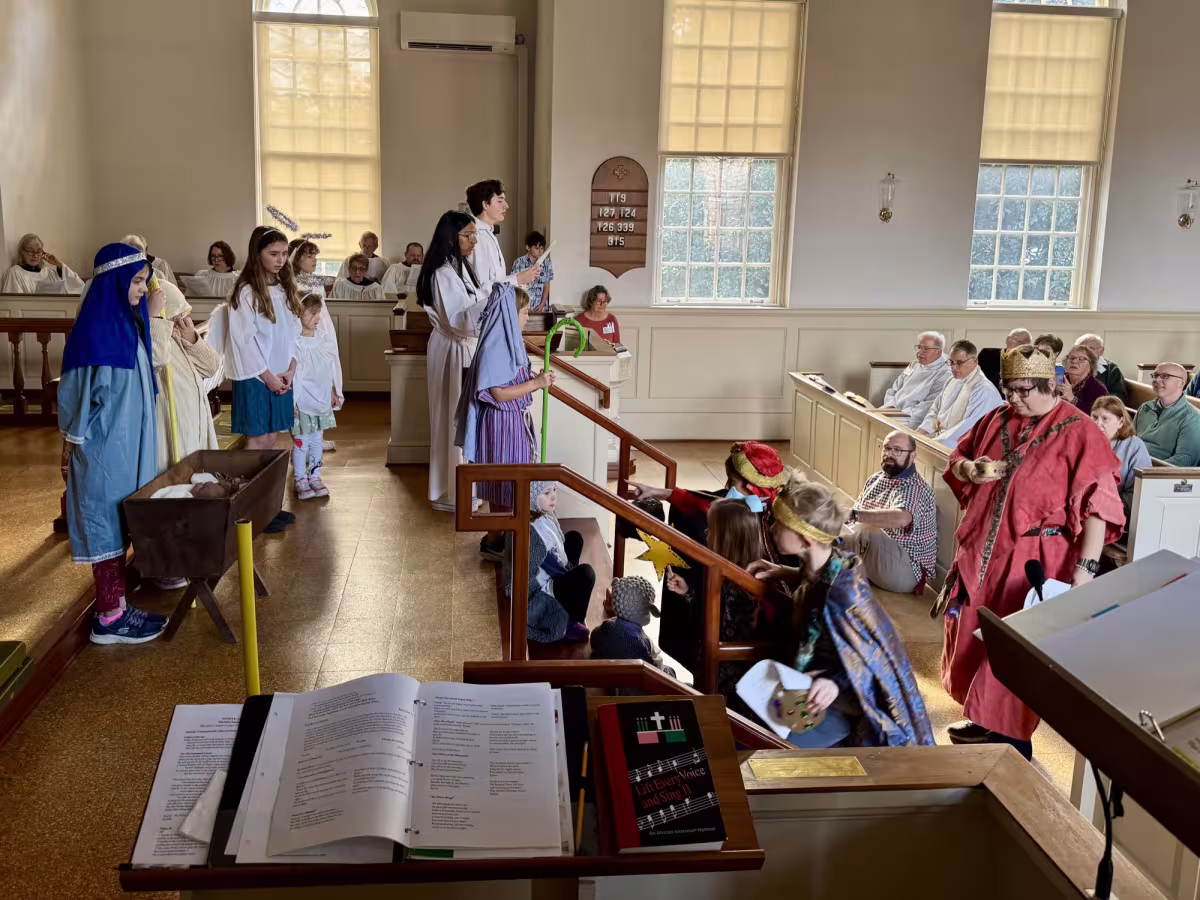 St. James community in worship