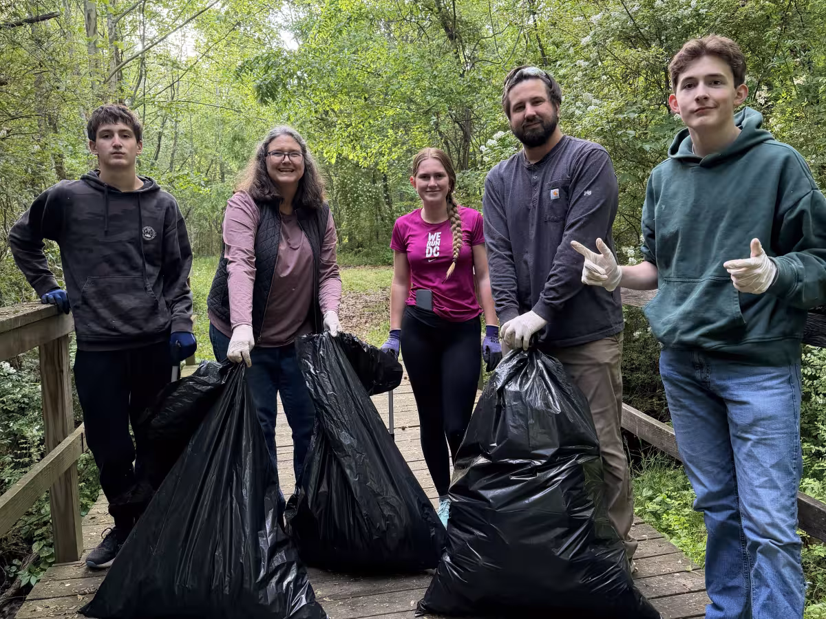youth group trash pickup